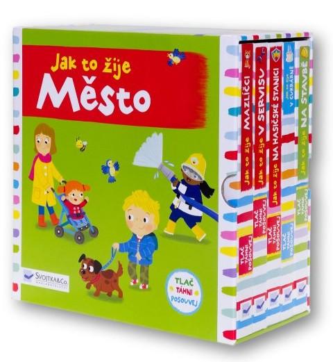 Jak to žije Město (prostorová leporela, soubor 5 ks) - Kliknutím na obrázek zavřete